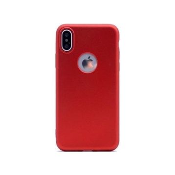 Teleplus iPhone XR Lüks Kırmızı Silikonlu Kılıf