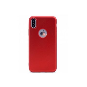 Teleplus iPhone XR Lüks Kırmızı Silikonlu Kılıf