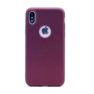 Teleplus iPhone XS Max Plus Lüks Mat Silikon Lacivert Kılıf