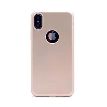 Teleplus iPhone XS Max Plus Lüks Mat Silikon Lacivert Kılıf
