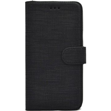 Teleplus Oppo A9 2020 Kumaş Spor Standlı Cüzdan Siyah Nano Ekran Koruyucu Cep Telefonu Kılıfı