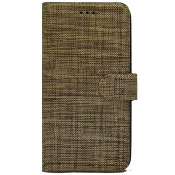 Teleplus Oppo A9 2020 Kumaş Spor Standlı Cüzdan Siyah Nano Ekran Koruyucu Cep Telefonu Kılıfı