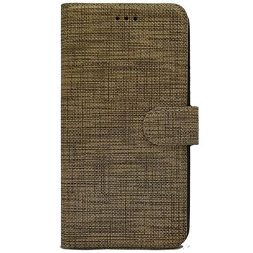 Teleplus Oppo A9 2020 Kumaş Spor Standlı Cüzdan Siyah Nano Ekran Koruyucu Cep Telefonu Kılıfı