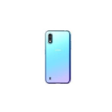 Teleplus Samsung Galaxy A01 Lüks Silikon Şeffaf Kılıf