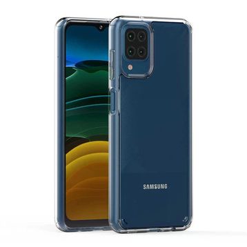 Teleplus Samsung Galaxy A12 Nano Ekran Koruyucu Ve Coss Hybrid Sert Silikon Şeffaf Cep Telefonu Kılıfı