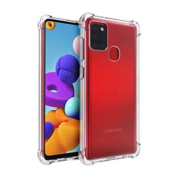 Teleplus Samsung Galaxy A21S Darbe Korumalı Silikon Şeffaf Kılıf