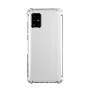 Teleplus Samsung Galaxy A71 Darbe Korumalı Nano Ekran Koruyucu Kamera Nano Ekran Koruyucu Şeffaf Silikon Cep Telefonu Kılıf