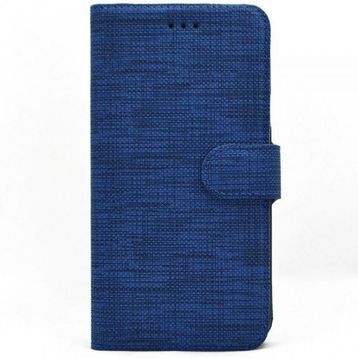 Teleplus Samsung Galaxy A72 Kumaş Spor Standlı Kartlıklı Cüzdan Mor Cep Telefonu Kılıfı