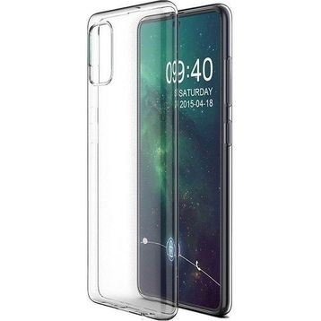 Teleplus Samsung Galaxy A91 Lüks Silikon Şeffaf Kılıf