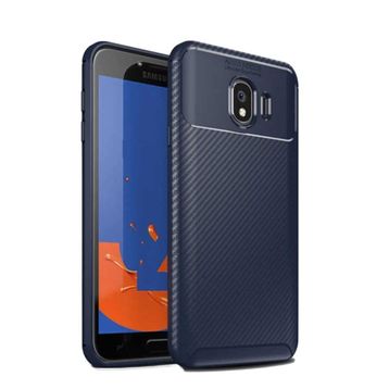 Teleplus Samsung Galaxy J4 Ultra Soft Negro Karbon Kahverengi Silikon Kılıf