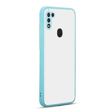 Teleplus Samsung Galaxy M11 Hux Kamera Korumalı Turkuaz Silikon Cep Telefonu Kılıf