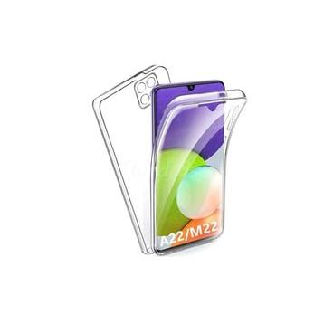 Teleplus Samsung Galaxy M32 4G 360 Ön Arka Silikon Şeffaf Kılıf