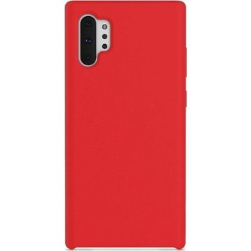 Teleplus Samsung Galaxy Note 10 Plus Liquid Süet Kırmızı Silikon Kılıf