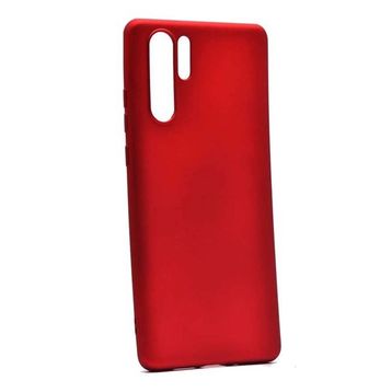 Teleplus Samsung Galaxy Note 10 Plus Lüks Mat Kırmızı Silikon Kılıf