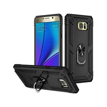 Teleplus Samsung Galaxy Note 5 Vega Yüzüklü Tank Kapak Lacivert Kılıf