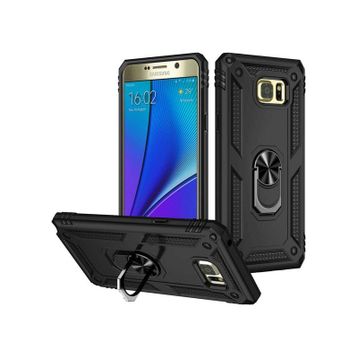 Teleplus Samsung Galaxy Note 5 Vega Yüzüklü Tank Kapak Lacivert Kılıf