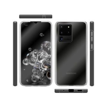 Teleplus Samsung Galaxy S20 Ultra 360 Ön Arka Silikon Şeffaf Kılıf