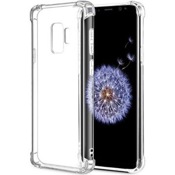 Teleplus Samsung Galaxy S9 Plus Darbe Korumalı Silikonlu Şeffaf Kılıf