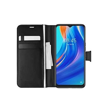 Teleplus Tecno Pova Kartlıklı Standlı Cüzdan Siyah Kılıf