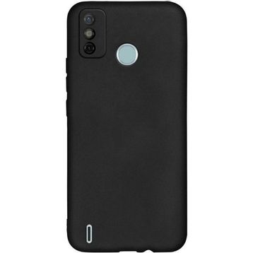 Teleplus Tecno Spark 6 Go Kılıf Kamera Korumalı Biye Silikon Siyah + Nano Ekran Koruyucu