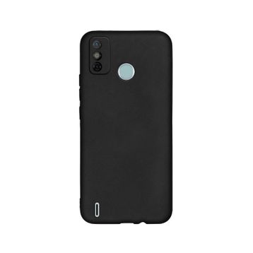 Teleplus Tecno Spark 6 Go Kılıf Kamera Korumalı Biye Silikon Siyah + Nano Ekran Koruyucu