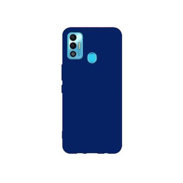 Teleplus Tecno Spark 7 Mat Biye Silikon Mor Kılıf