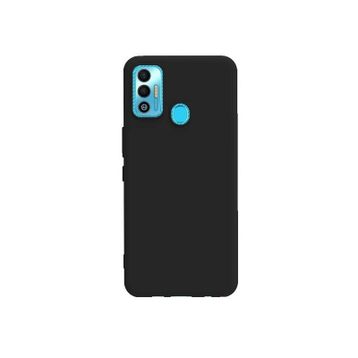 Teleplus Tecno Spark 7 Mat Biye Silikon Mor Kılıf