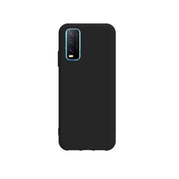 Teleplus Vivo Y11s Biye Mat Silikon Siyah + Nano Ekran Koruyucu Kılıf