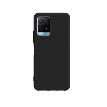 Teleplus Vivo Y33S Kılıf Biye Mat Silikon Siyah Nano Ekran Koruyucu