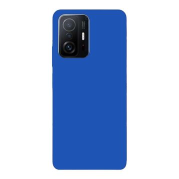 Teleplus Xiaomi 11T Pro Biye Mat Tpu Silikon Lacivert Nano Ekran Koruyucu Cep Telefonu Kılıfı
