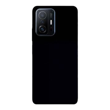 Teleplus Xiaomi 11T Pro Biye Mat Tpu Silikon Lacivert Nano Ekran Koruyucu Cep Telefonu Kılıfı