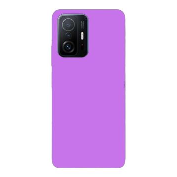Teleplus Xiaomi 11T Pro Biye Mat Tpu Silikon Lacivert Nano Ekran Koruyucu Cep Telefonu Kılıfı