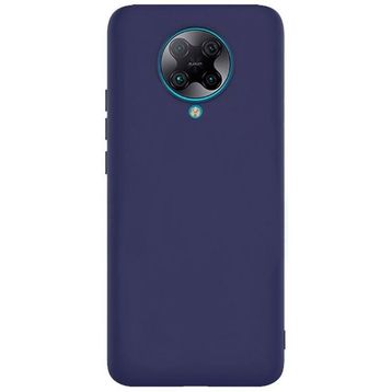 Teleplus Xiaomi Poco F2 Pro Lüks Mat Silikon ve Nano Ekran Koruyucu Altın Rengi Kılıf