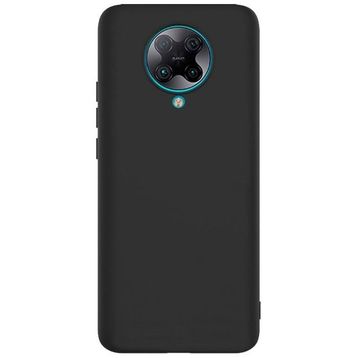 Teleplus Xiaomi Poco F2 Pro Lüks Mat Silikon ve Nano Ekran Koruyucu Altın Rengi Kılıf