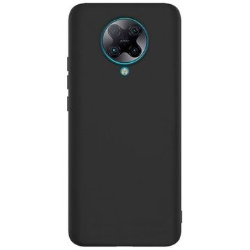 Teleplus Xiaomi Poco F2 Pro Lüks Mat Silikon ve Nano Ekran Koruyucu Altın Rengi Kılıf