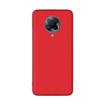 Teleplus Xiaomi Poco F2 Pro Lüks Mat Silikon ve Nano Ekran Koruyucu Altın Rengi Kılıf