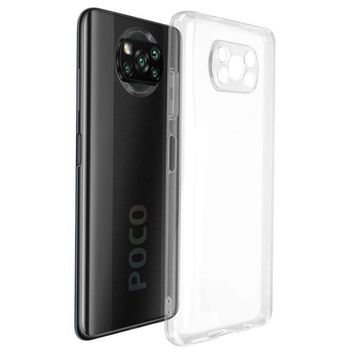 Teleplus Xiaomi Poco X3 Pro Şeffaf Kamera Korumalı ve Silikon Kılıf