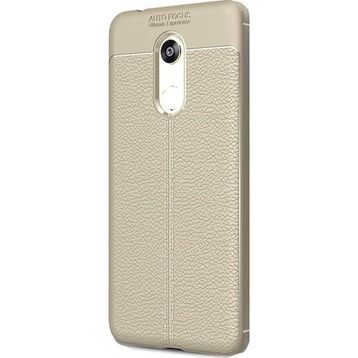 Teleplus Xiaomi Redmi 5 Plus Deri Dokulu Silikon Kırmızı Nano Ekran Koruyucu Cep Telefonu Kılıfı