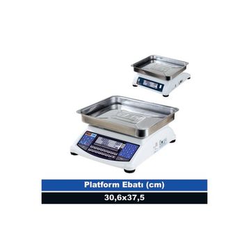 Tem Ata 15 kg 2 gr Onaylı Fiyat Hesaplamalı Terazi