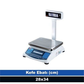 Tem Ata 15 kg 2 gr Onaylı Fiyat Hesaplamalı Terazi