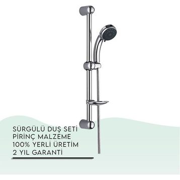Tema 51060 Classic - Paslanmaz Sürgülü Duş Seti