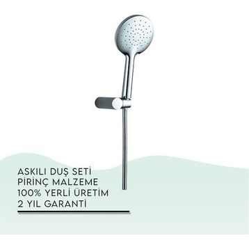 Tema 52036 Krom Nero Askılı Duş Seti
