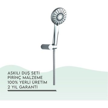 Tema 52050 Krom Star Askılı Duş Seti