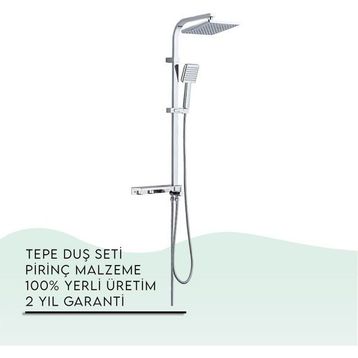 Tema 53136 Krom Hill Tetra Tepe Duş Seti