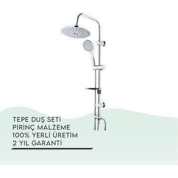 Tema 53230 Krom Rain Tondo Tepe Duş Seti