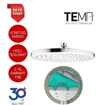 Tema 55250 Nero Tepe Duş Başlığı