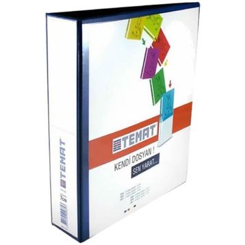 Temat 2027 2 Halkalı 7 cm Mavi Klasör