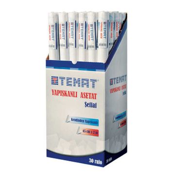 Temat Yapışkanlı 45 cmx2m Şeffaf Asetat