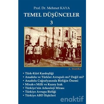 Temel Düşünceler 3 - Memet Kaya