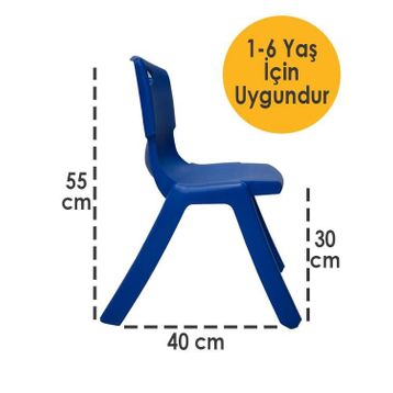 Temel Mavi Kırılmaz Çocuk Sandalyesi